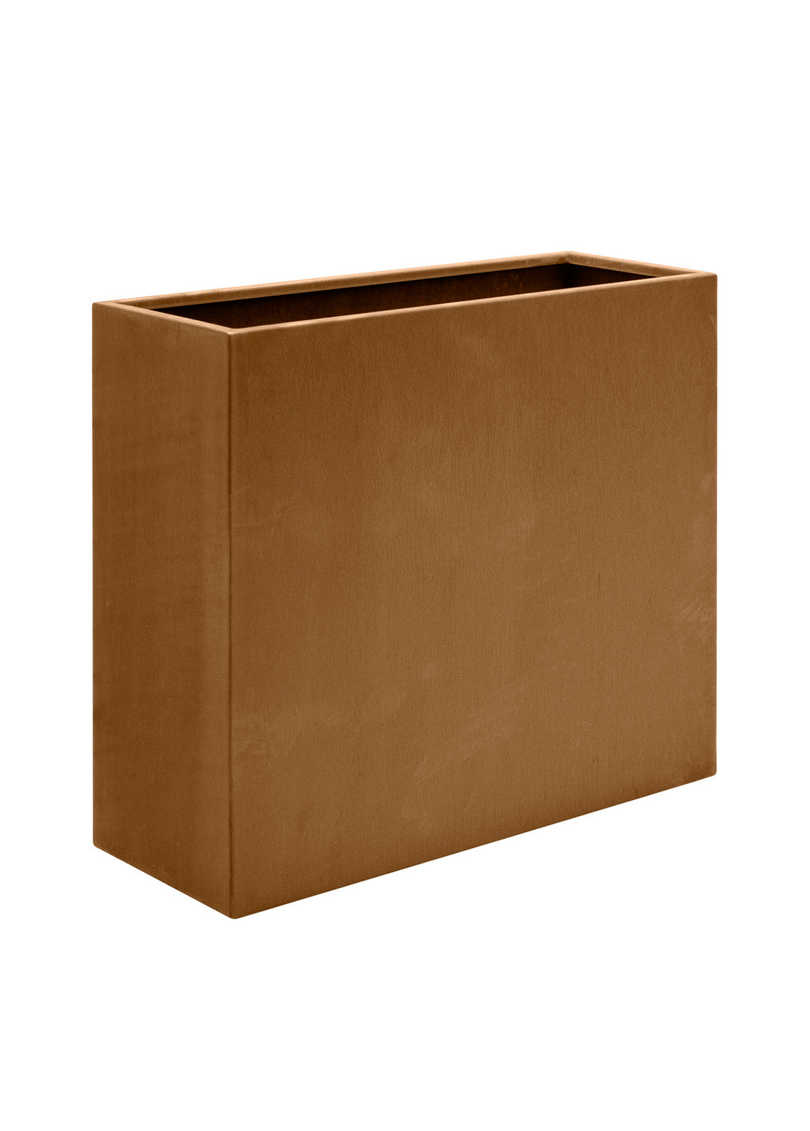 High Rectangle Planter in Corten Steel - Tall, Slim Corten Garden Planters