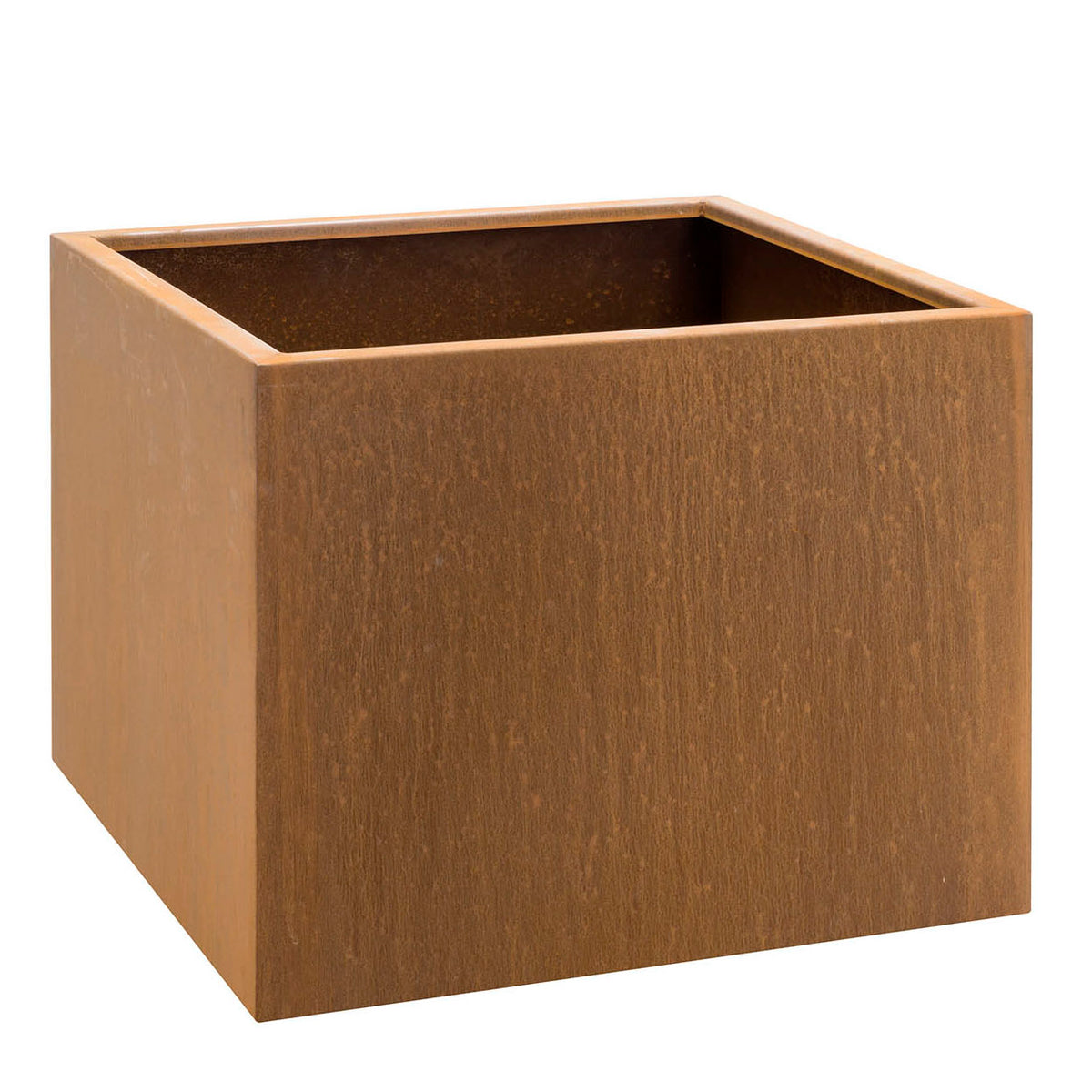 Large Square Corten Steel Planters - 60cm & 80cm Tall Square Garden ...