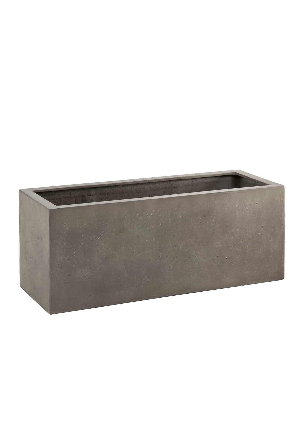 Enclave Trough Planter 80cm wide grey rectangular GRP Planter