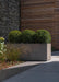 Rectangular planters can help divide up a large area