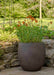 Greyt brown round garden planter